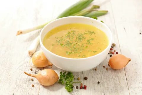 Куриный суп с луком