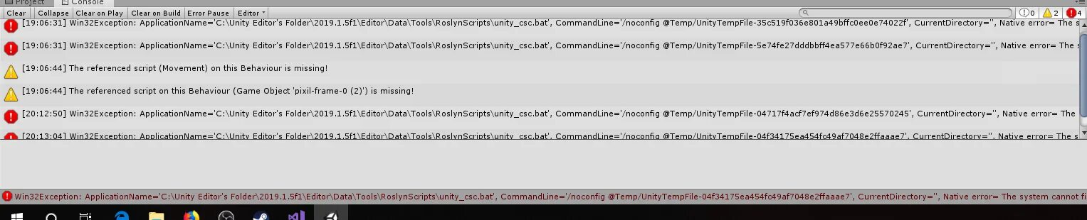 Null reference exception Unity. C# exception сообщение об ошибке на экране компьютера. The referenced script (Unknown) on this behaviour is missing!. Загрузка данных с try-exception. Scripts activate ps1