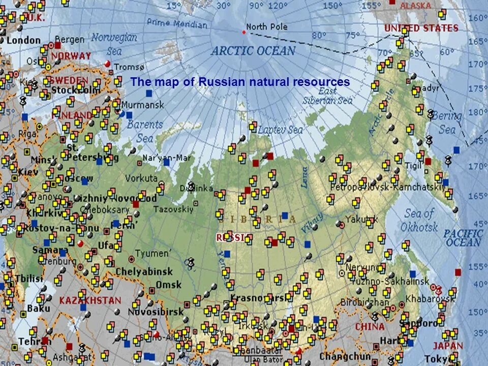 Крупные месторождения ископаемых в россии. Карта основных месторождений полезных ископаемых России. Карта природных месторождений полезных ископаемых России. Полезные ископаемые России на карте России. Подробная карта полезных ископаемых России.