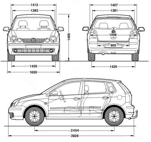 Polo sedan размеры. Volkswagen Polo хэтчбек 2010 габариты. VW Polo 4 габариты. Габариты Фольксваген поло хэтчбек 2008. Фольксваген поло 4 хэтчбек ширина.