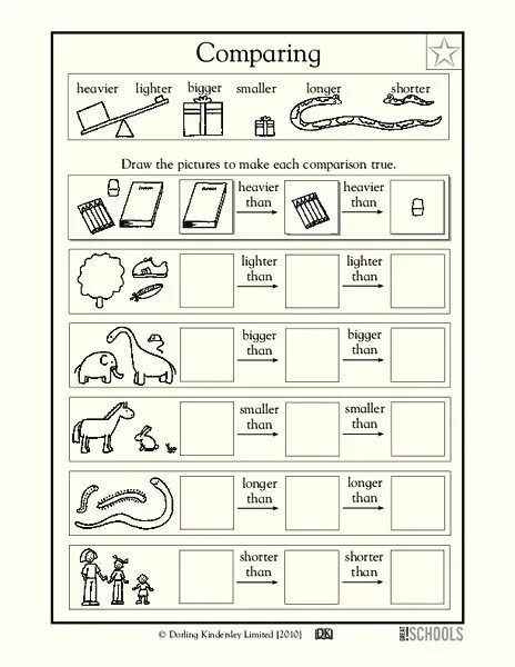 Comparisons heavy. Big small задание на английском. Упражнения на английском short long. Big small long short for Kids. Big small long short Worksheets.