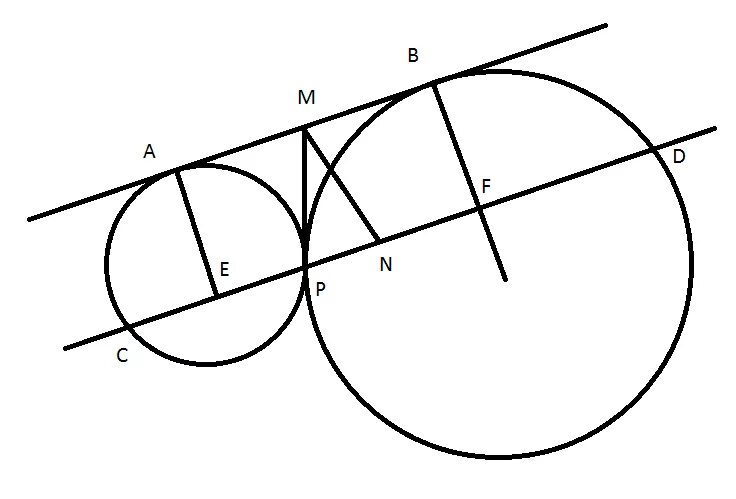 Взаимное расположение двух окружностей общие касательные. Построение касательной к двум окружностям. Касательная к двум окружностям построение. Касательная к 2 окружностям. Внешнее касание окружностей.