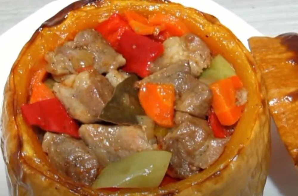 Как приготовить мясо с тыквой