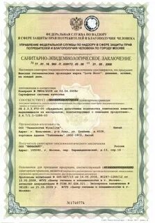 Санитарно эпидемиологическое заключение лагерь