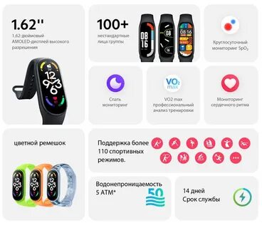 Xiaomi smart band 7 дисплей