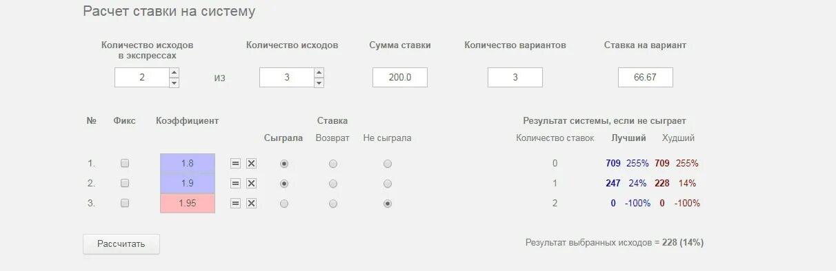 Сколько вариантов 3 из 3