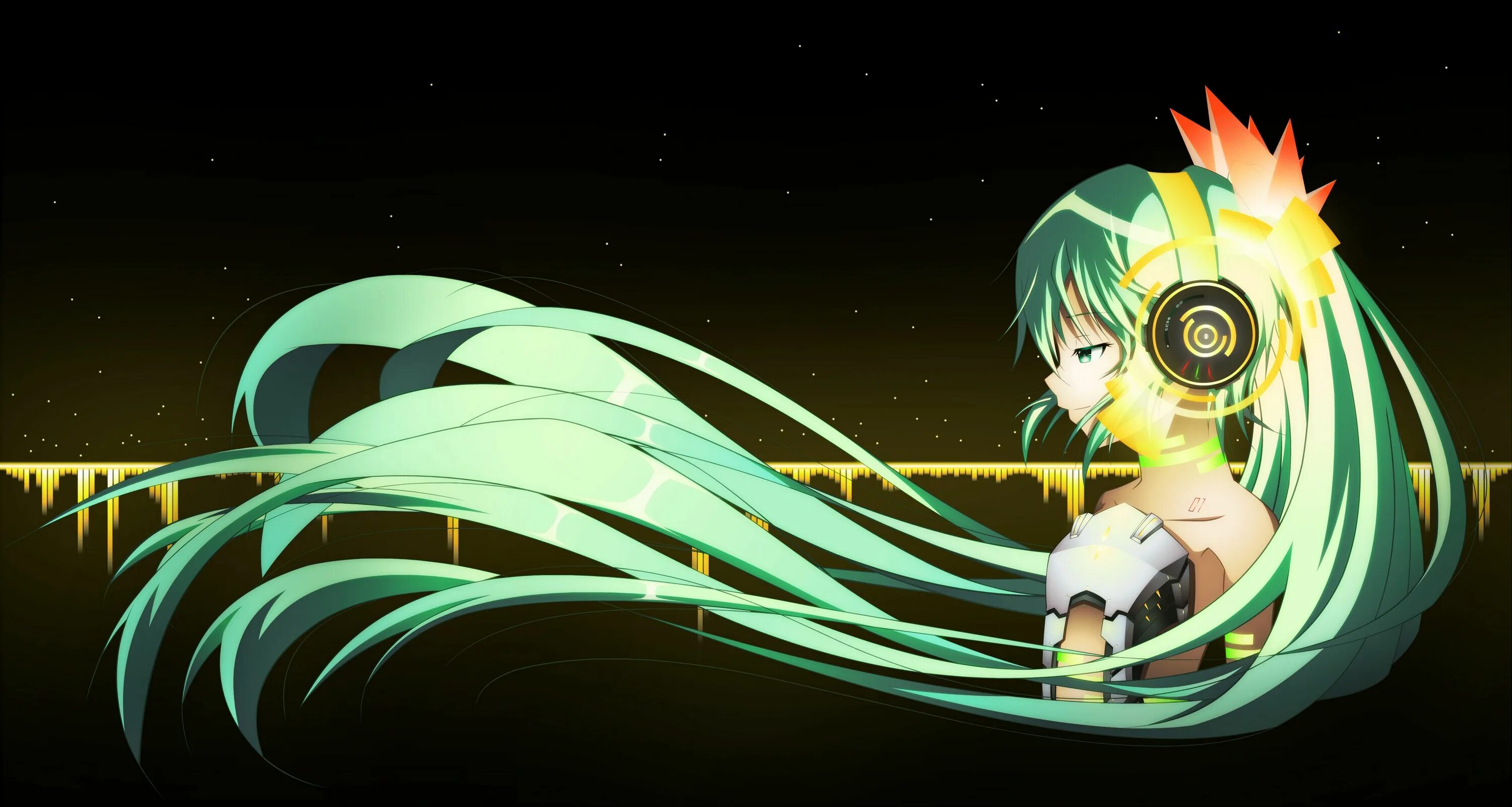 Hatsune miku rabbit hole animation osu. Наушники хатсуне мику. hatsune miku, наушники, vocaloid. хатсуне мику зеленая.