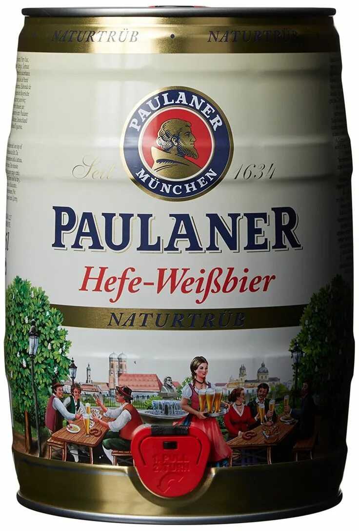 Пиво пауланер купить. Бочонок Пауланер 5л. Пауланер Hefe Weissbier. Paulaner Hefe Weissbier бочка.