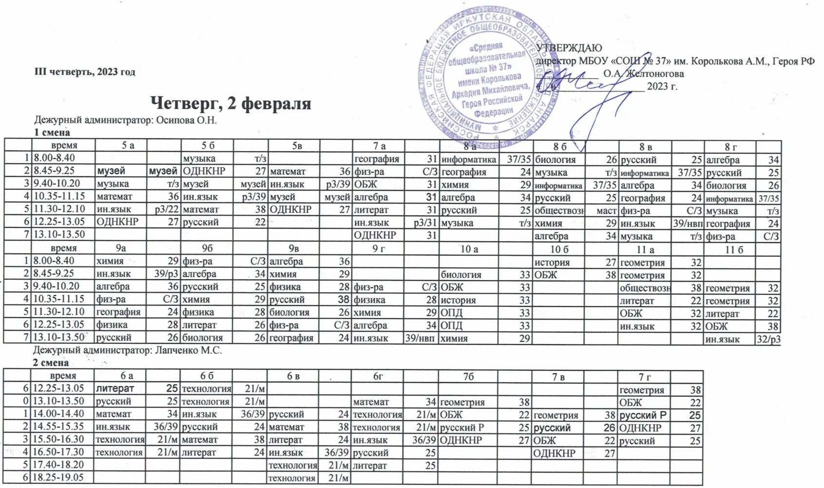 Расписание уроков 2025 год. Расписание уроков 2025 год