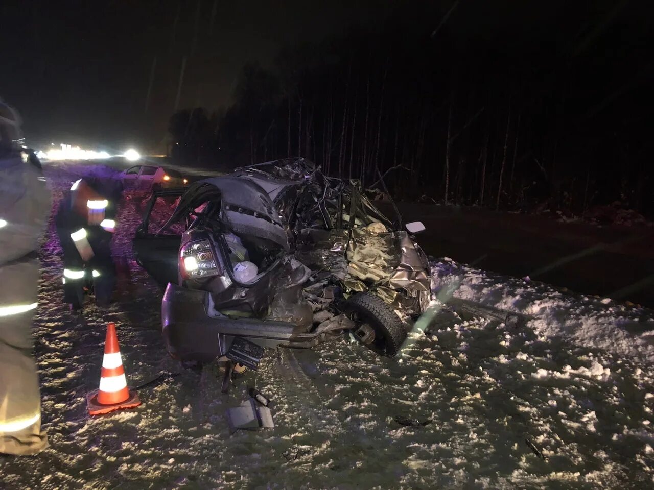 4 декабря 2019 года. Авария в Вологодской области в Сокольском районе. ДТП Сокольский район Вологодская.