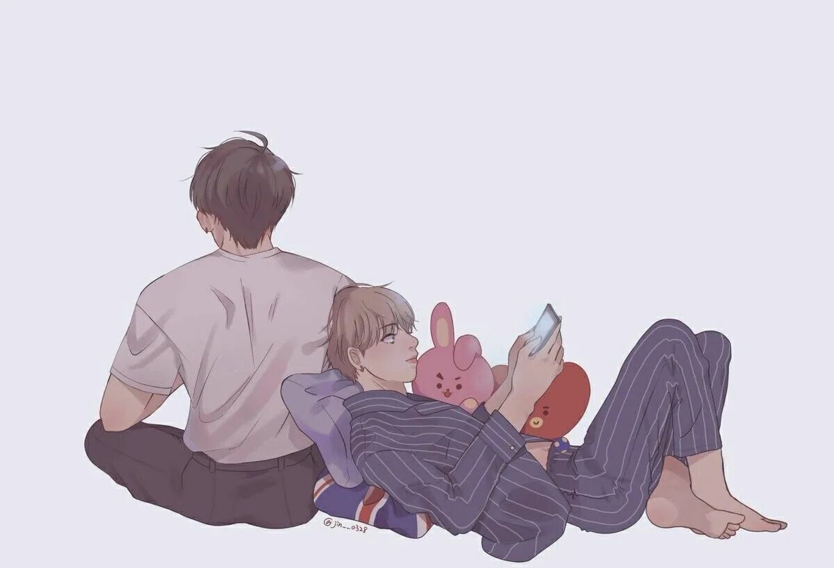 Фф синапс вигуки. Вигуки арт ссора. вигуки поссорились. bts обнимашки арт. vkook ссора.