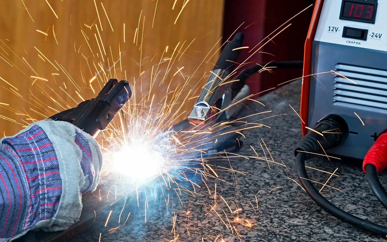 Аккумулятор сварочных работах