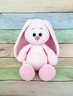 Игрушка заяц из пряжи