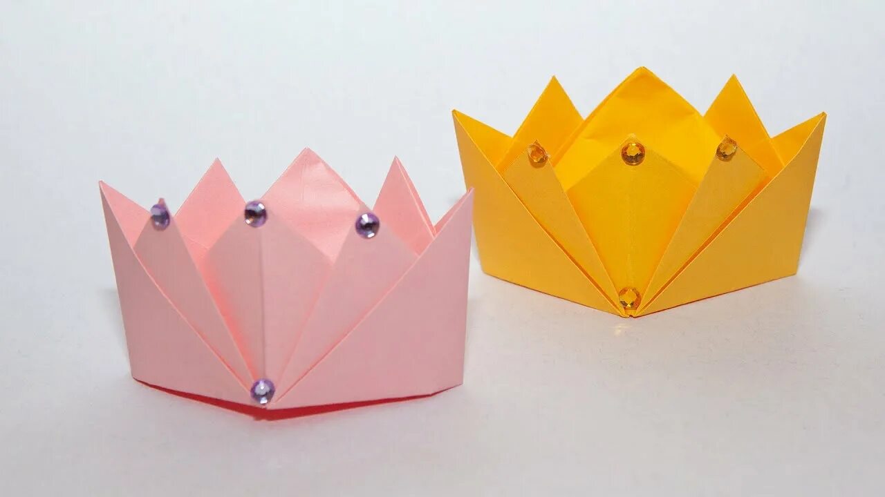 Как сделать корону из бумаги без клея. Оригами корона. корона из бумаги оригами. оригами корона из бумаги для детей. корона из бумаги своими руками.