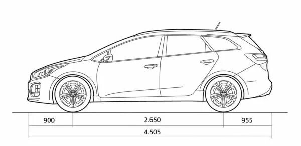 Габариты Киа СИД универсал. Kia Ceed универсал длина. Габариты Киа СИД универсал 2013. Киа СИД 2 универсал габариты. Киа универсал габариты