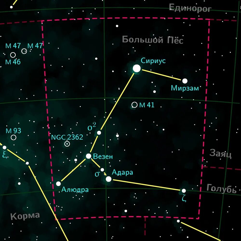Какая звезда на юге. Самая яркая звезда в созвездии большого пса. Сириус звезда в созвездии большого пса. Большой пес Созвездие координаты звезд. Созвездие большого пса на карте звездного неба.