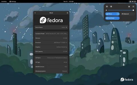 Fedora 39 gnome