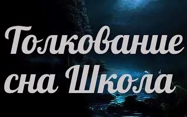 Сонник школа