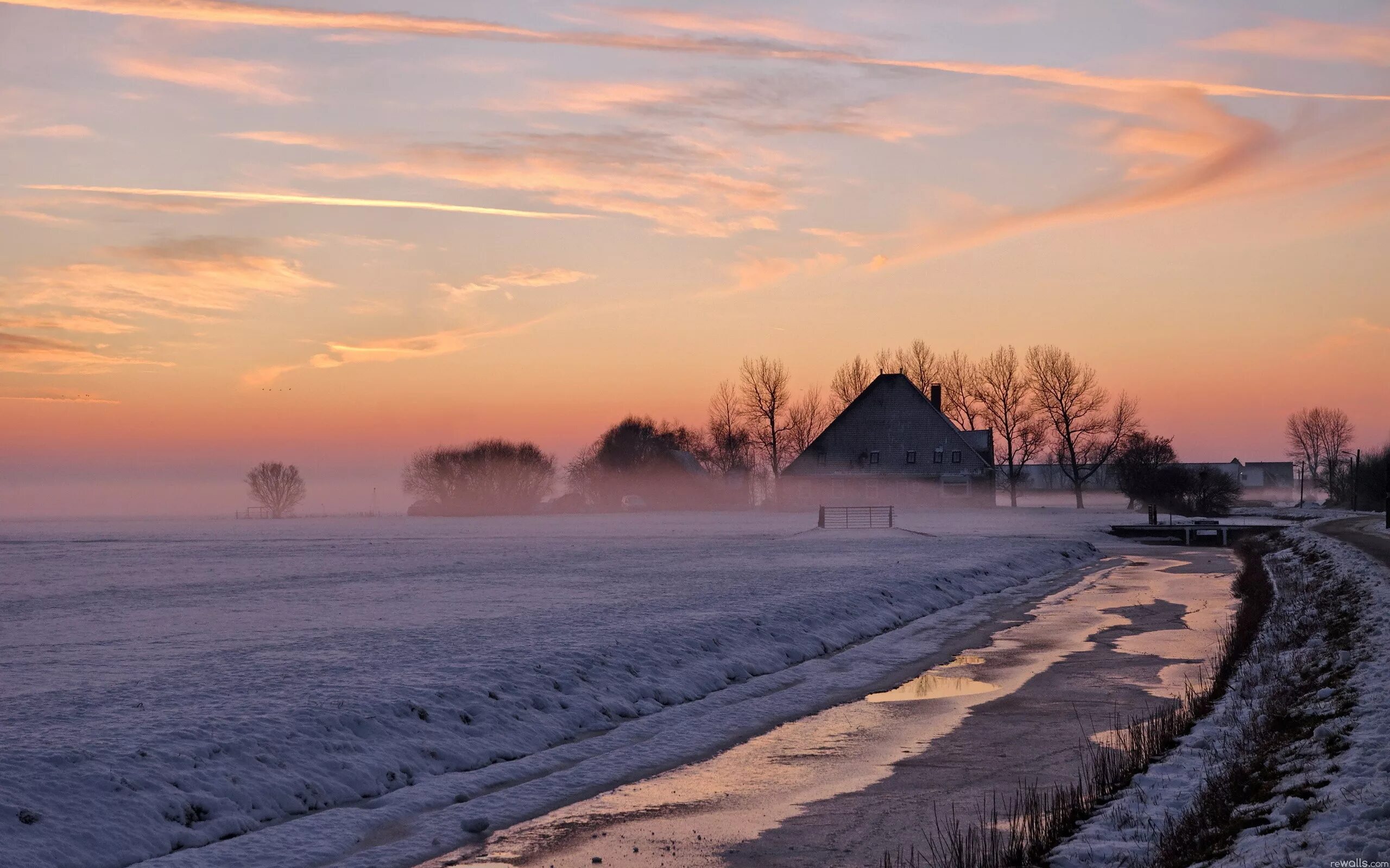 Снег поле. Зимнее небо. Снежный пейзаж. Snow field. Зима пейзаж.