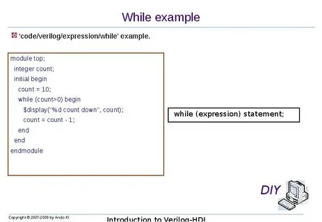 While examples