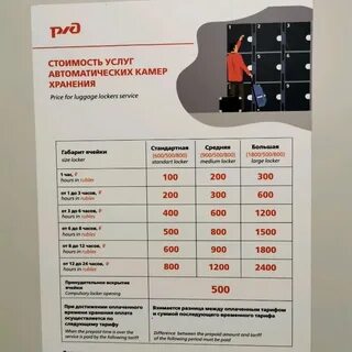Вднх в москве есть ли камера хранения