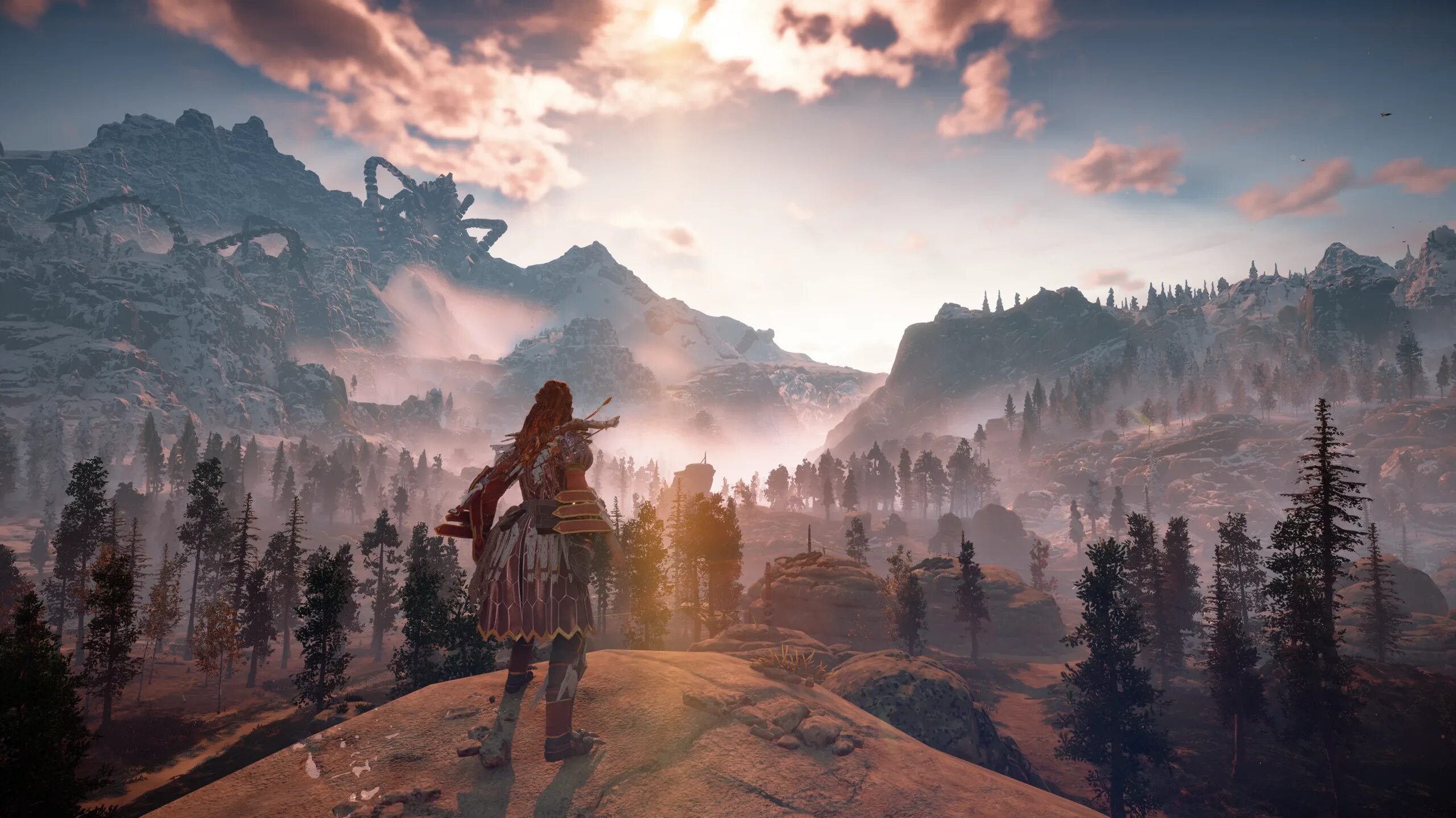 Horizon Zero Dawn 2017. Horizon Zero Dawn пейзажи 4k. Хорайзон Зеро даун пейзаж. Йеллоустоун Horizon Zero Dawn.