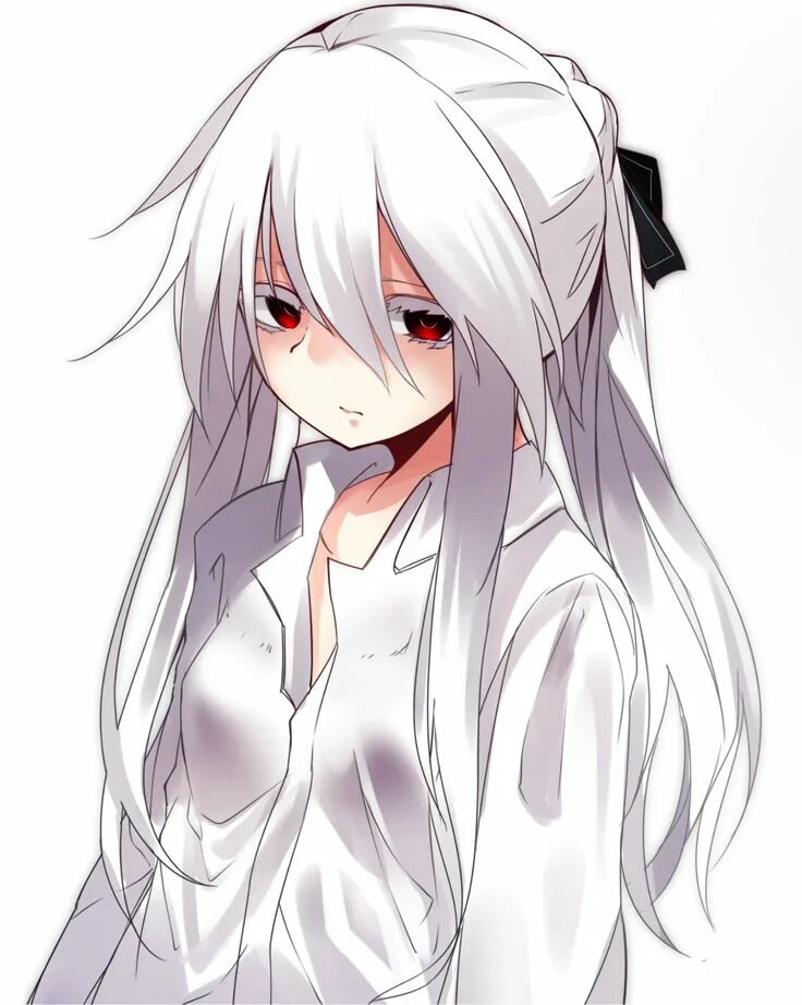 Anime Original Girl Blue Eyes White Hair Wallpaper Kawaii anime girl, Anime, Gar