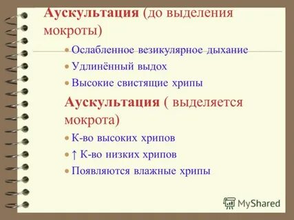 Хрипы без мокроты