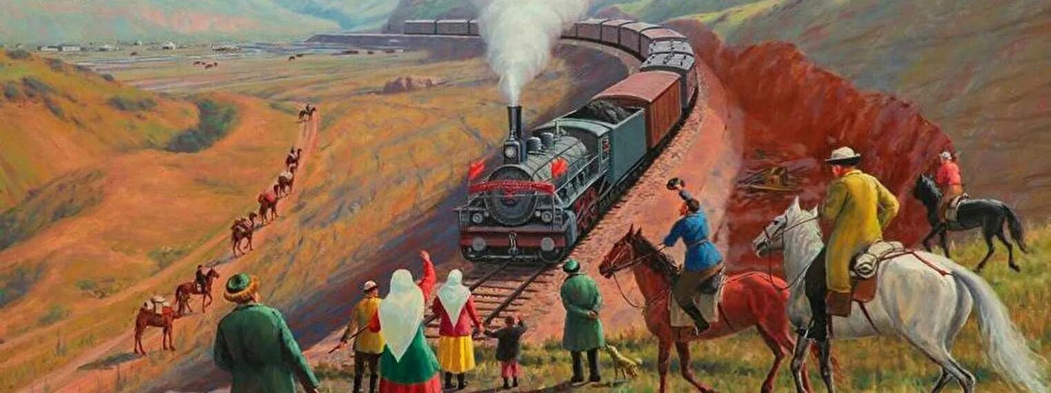 Турксиб. Строительство железной дороги картина. Турксиба картина. Турксиб ЖД Сибирь сред Азия.