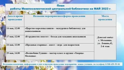 Планирование 2025 для библиотек