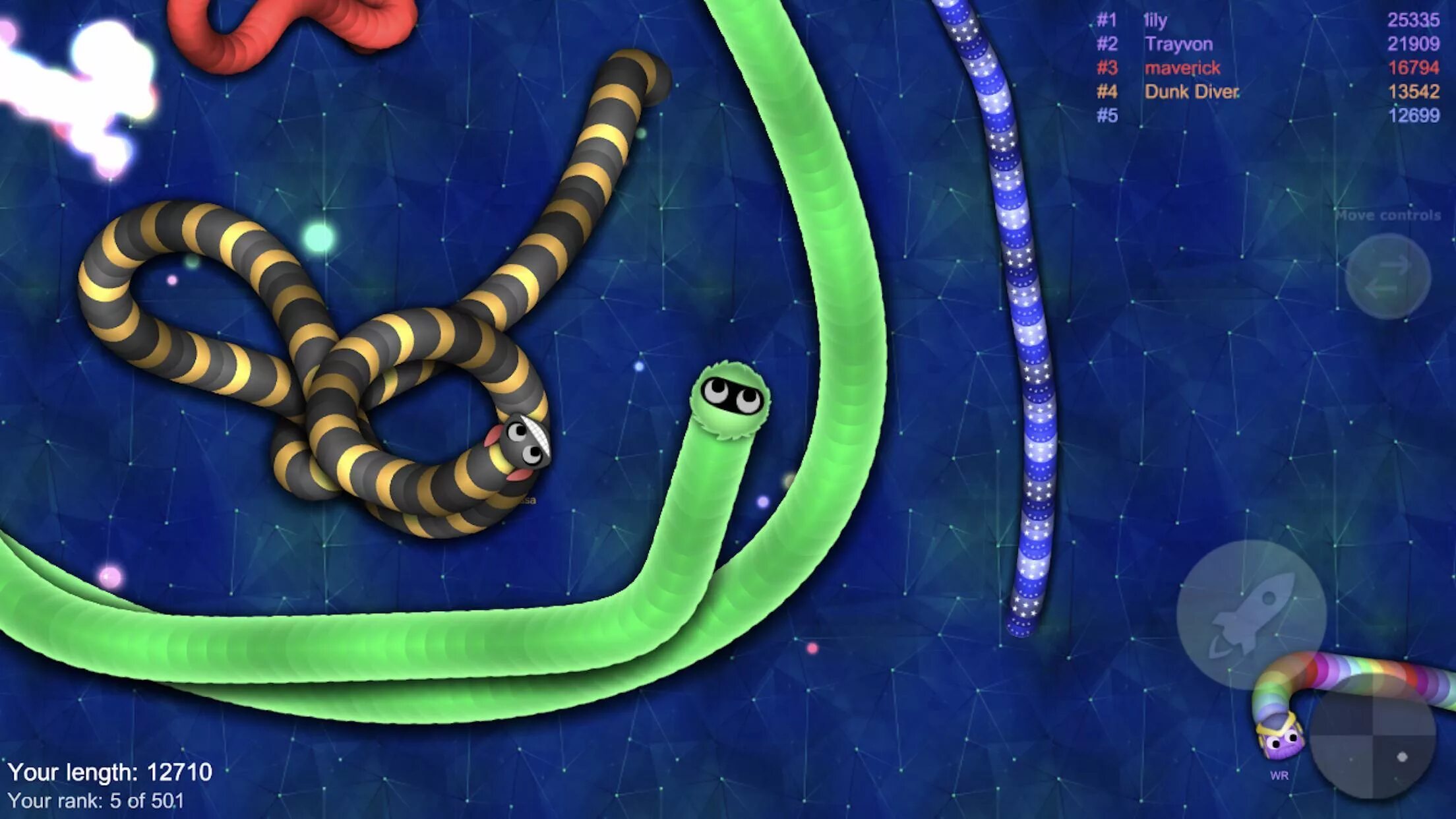 Snake io с друзьями