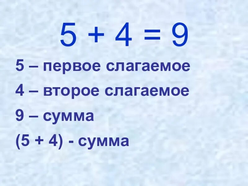 1 е слагаемое