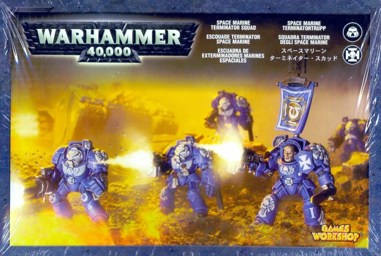 Warhammer 40000 Терминаторы. Space Marin Terminator SQUAAD. Warhammer 40000 Terminator Squad Примарис. Space Marine Terminator миниатюры.