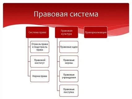 Основные элементы правовой структуры