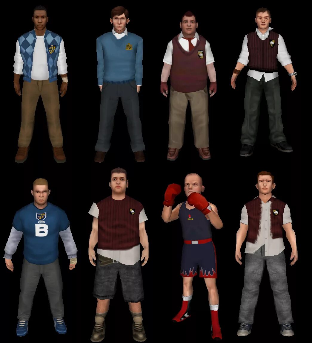 Персонажи игры Bully. Гризеры булли. Джимми Хопкинс одежда. Bully бета.