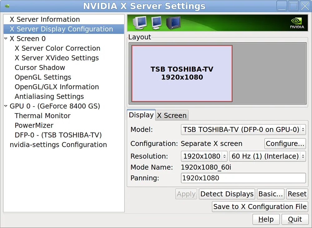 Nvidia x server. Nvidia x server settings. nvidia-settings linux.