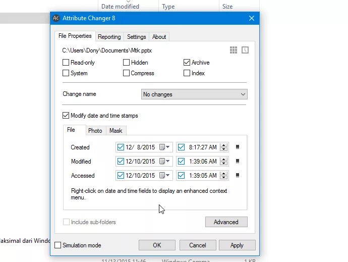 Date modify. Attribute changer не меняется дата создания. как с помощью attribute changer изменить дату создания program files. modified date. свойства файла. что такое created, modified, accessed?.