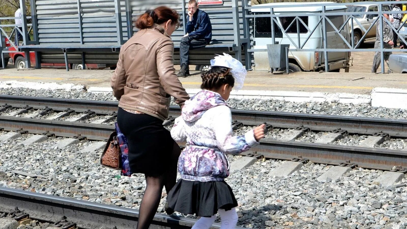 Дети на жд путях