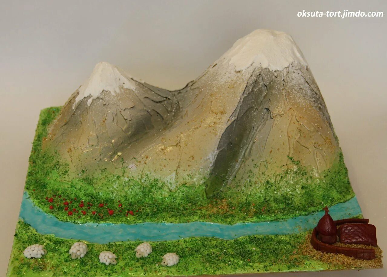 Гора из пластилина. Торт гора Арарат. Торт гора Масис. Макет горы. Поделка горы своими руками.