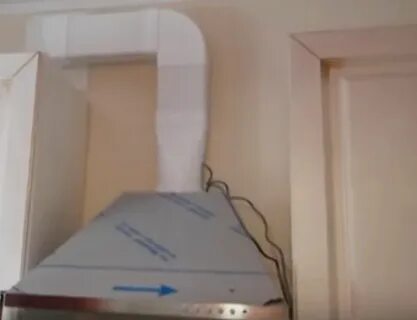 Установка вытяжки кухни отводом вентиляцию