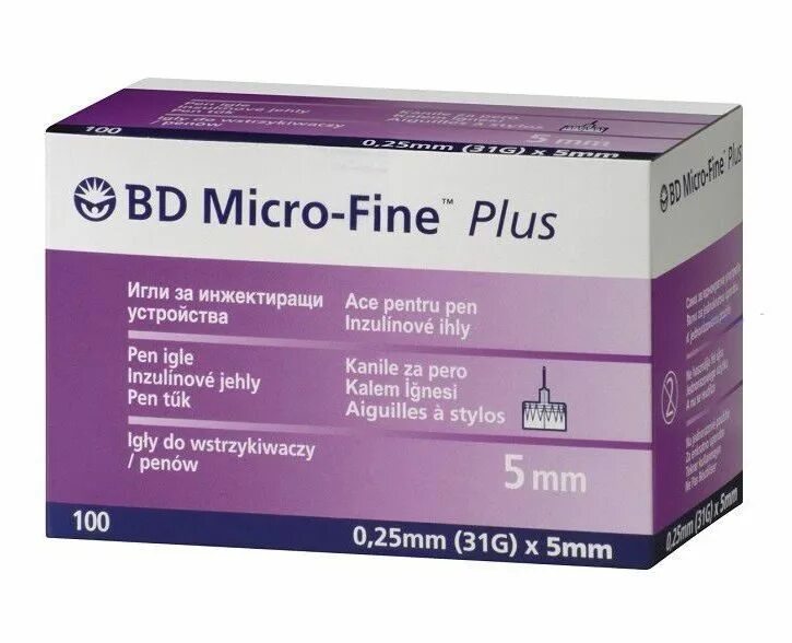 Игла бд микро-файн плюс 30g д/шприц-ручки (0,30х8 мм) x100. Микро файн плюс иглы 4 мм. Bd микро-файн плюс  иглы д/шприц-ручки 0,25 мм x 5 мм р. 25х5 мм д/шприц-ручки №100. Иглы для шприц ручек микрофайн плюс 0.