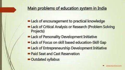 Education problems
