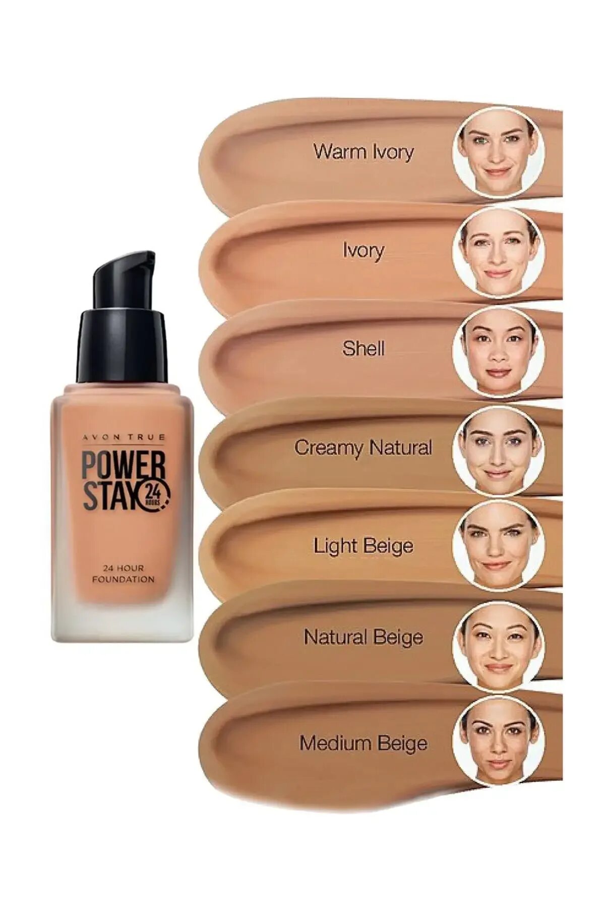 Natural beige. Avon Power stay тональный крем. Тональный крем эйвон Power stay 24h. Avon true Power stay 24 тональный крем оттенки. Тональный крем Power stay 24 Avon Shell.