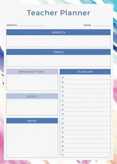 Teacher plan