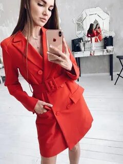 Красное платье пиджак