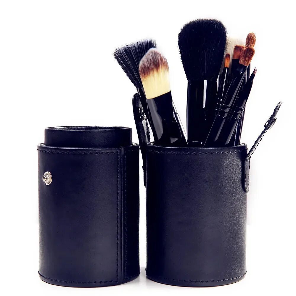 Косметичка для кисточек для макияжа. Набор кистей nyx. Тубус для кистей для макияжа. Кисти в тубе. Футляр для кистей для макияжа.