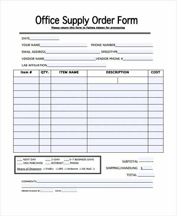 Fill in the order form. Order form template. forms office ответы. family medical supply order form. order form картинка.