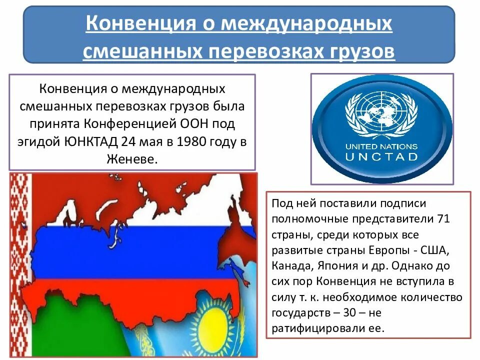 Конвенции о международных перевозках. Конвенции о смешанной перевозке. Конвенция ООН О смешанных перевозках. Конвенция о международной перевозке грузов. Конвенция 24