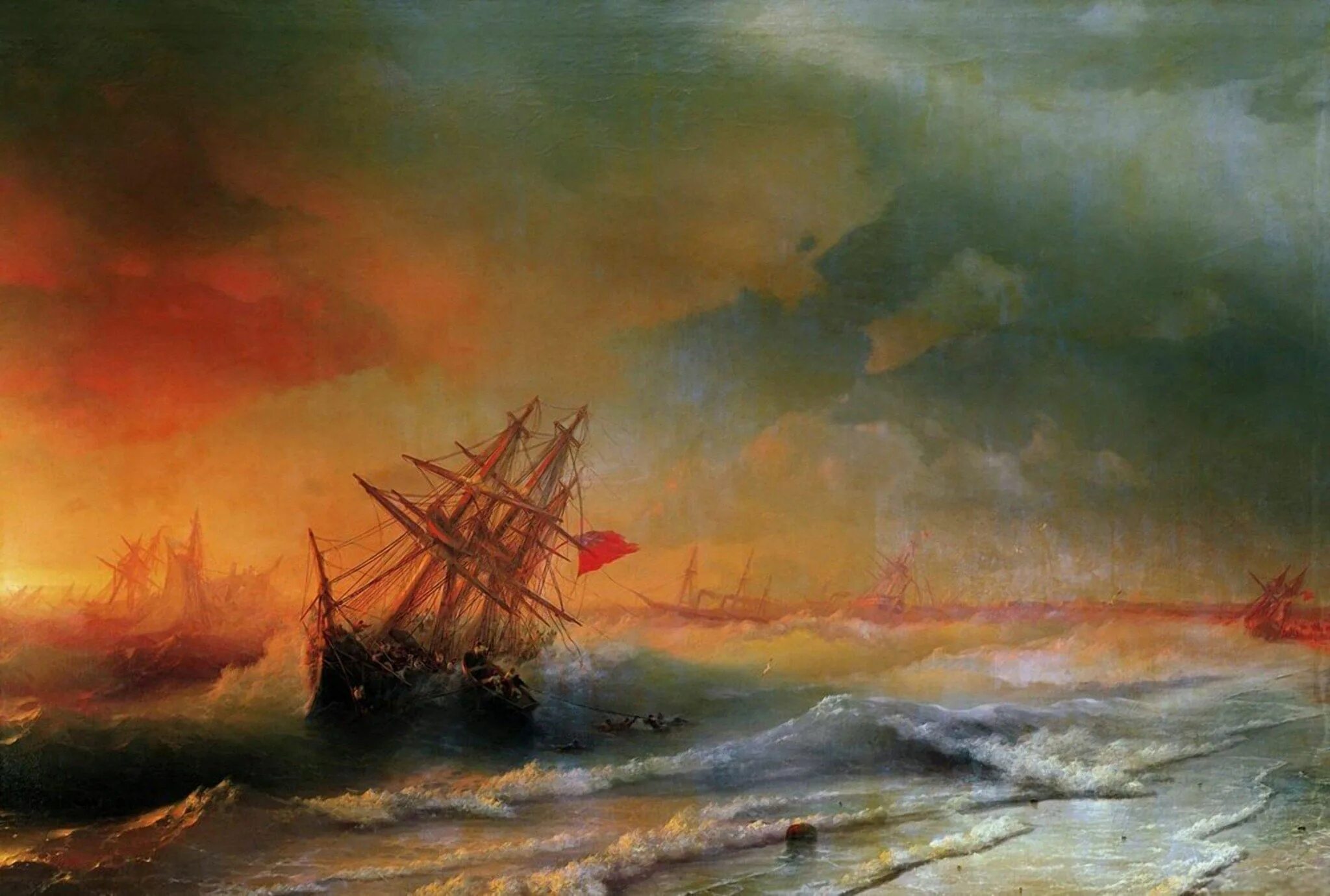 Айвазовский буря под Евпаторией 1861. Какой художник родился в крыму