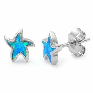 Серебряные серьги звезда